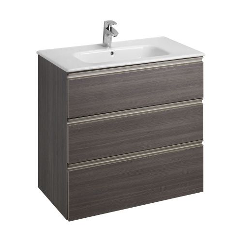 Тумба под раковину Roca THE GAP A857406402 80х50 подвесная цвет коричневый