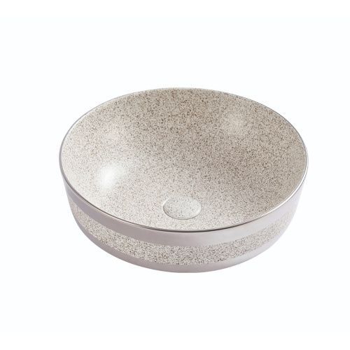 Раковина из сантехнического фарфора Melana 320364SSt-805 40х40 накладная цвет белый без отверстий под смеситель