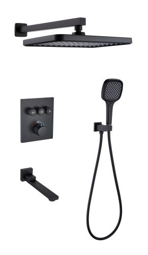 Душевая система ALMAes Como TVZ-8804 встраиваемая в стену цвет черный