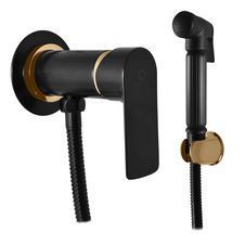 Гигиенический душ со смесителем RavSlezak VLTAVA VT447/1CMATZ черный