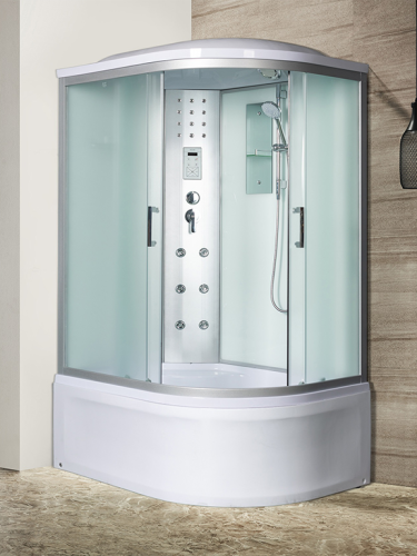 Душевая кабина River DUNAY 10000001443 120х80 асимметричная с крышей ориентация левая