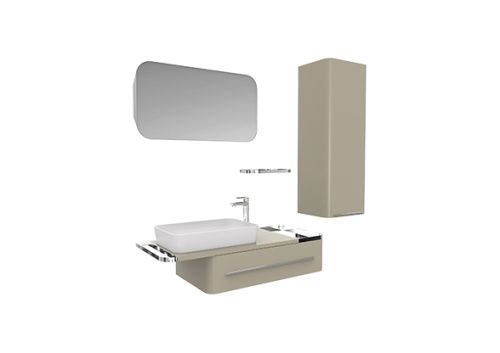 Тумба с раковиной Creavit Angel AL0120.01.PZK+UL060 120х50