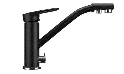 Смеситель для кухни Ulgran Classic U-010-308 на мойку черный