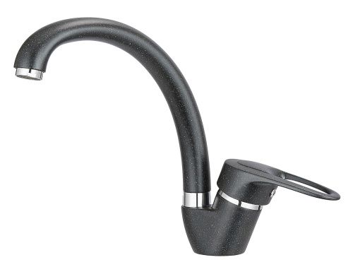Смеситель для кухни Granula 03-ST, ЧЁРНЫЙ на мойку черный