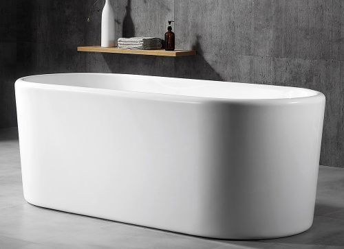 Ванна акриловая Abber AB9272-1.7 170х70 отдельностоящая овальная с каркасом
