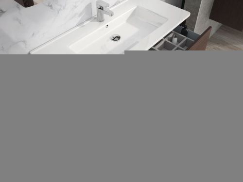 Раковина керамическая IBX Asun PORC100SUN 100х50 встраиваемая цвет белый 1 отверстие под смеситель