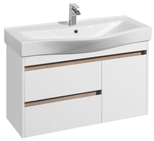 Тумба под раковину Aquaton Нортон 1A249001NT010 100х40 подвесная цвет белый