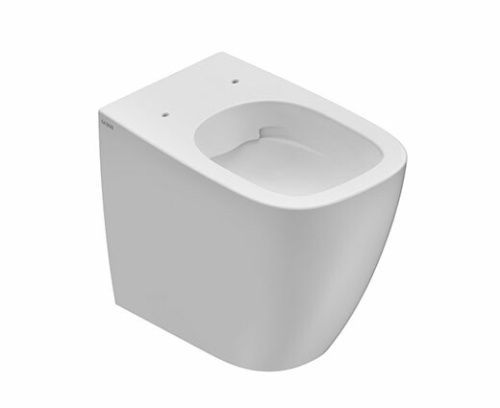 Чаша унитаза приставная Globo GENESIS GN001BI цвет белый без сиденья безободковая