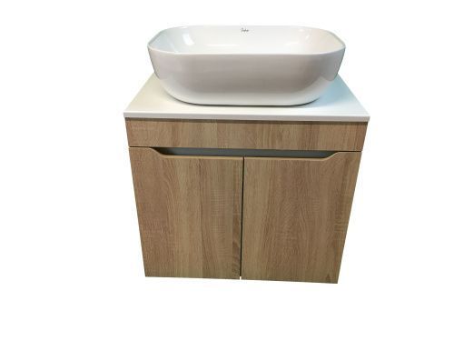 Тумба с раковиной Sintesi STL.W7021_SIN-LVB-APP-403 60х60 подвесная цвет коричневый