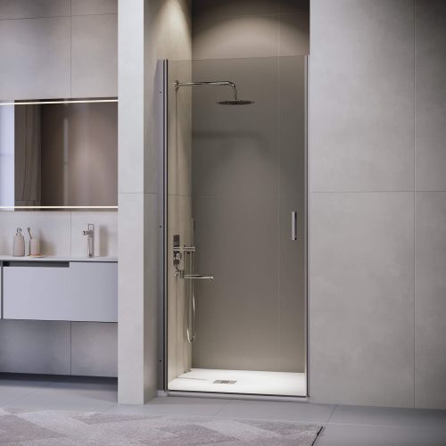 Душевая дверь RGW Leipzig 351200309-110 90х195 стекло прозрачное профиль сатин