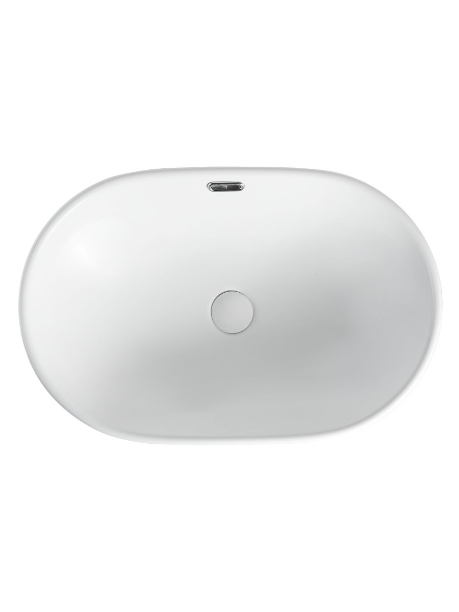 Раковина из сантехнического фарфора Orange B05-600W 60х40 встраиваемая цвет белый - фото 3