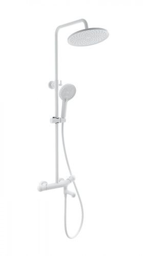 Душевая стойка Wonzon & Woghand WW-B3057-A-MW настенная цвет белый с термостатом