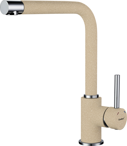 Смеситель для кухни Granfest 3651 кашемир на мойку бежевый