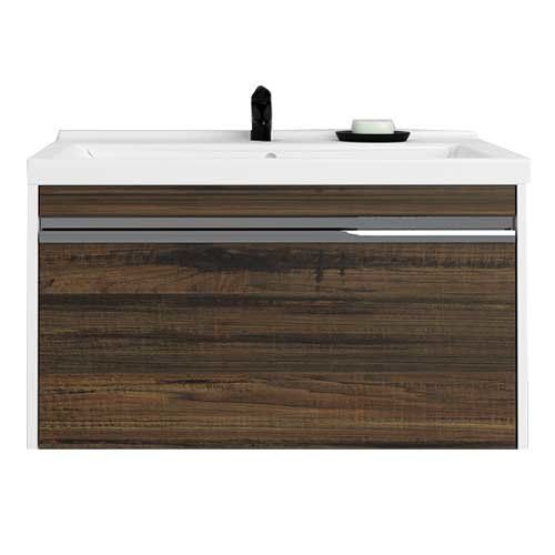 Тумба под раковину Aquaton Капри 1A230201KPDB0 80х40 подвесная цвет коричневый