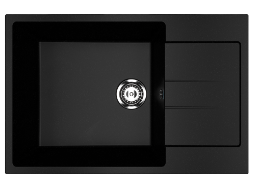 Кухонная мойка Ulgran Classic U-602-344 75х50 цвет черный