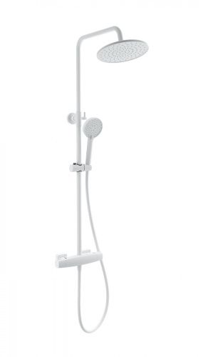 Душевая стойка Wonzon & Woghand Neo WW-B3035-A1-MW настенная цвет белый с термостатом