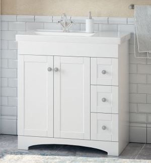 Тумба под раковину Corozo Техас SD-00000323 80х40 напольная цвет белый