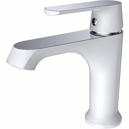 Смеситель Haiba HB804 HB10804 на раковину белый/хром