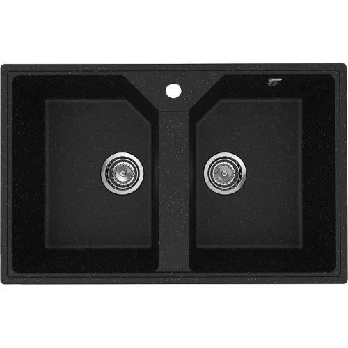 Кухонная мойка Ulgran Practik PR-M 770-004 75х50 цвет черный