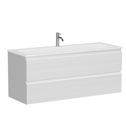 Тумба под раковину Sancos FOLK FL120W 120х40 подвесная цвет белый