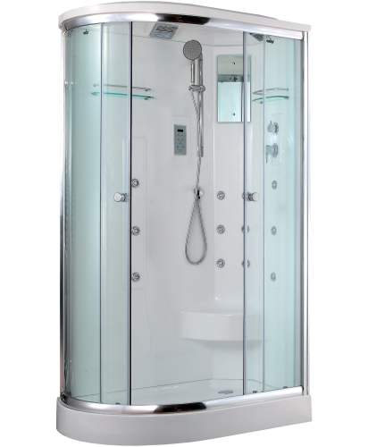 Душевая кабина Timo Lux T-7702R 120х85 асимметричная с крышей ориентация правая