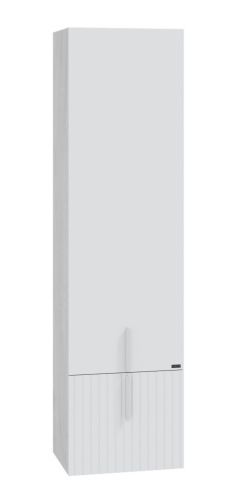 Шкаф-пенал СанТа Юпитер 700364 40х150 подвесной цвет белый/серый