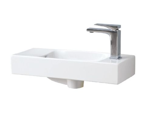 Раковина керамическая Artceram Washbasins LML002 01 00 50х20 подвесная цвет белый 1 отверстие под смеситель