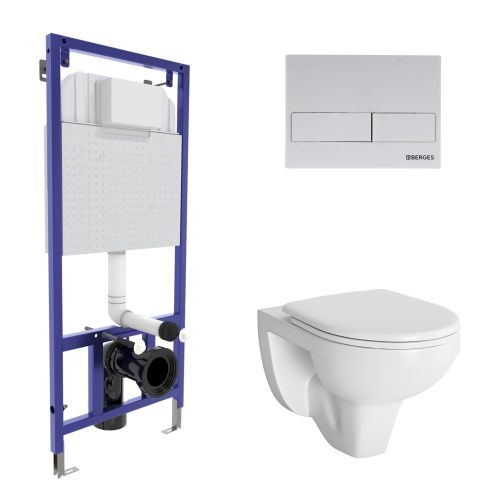 Комплект унитаз с инталляцией и клавишей смыва Berges NOVUM 042428