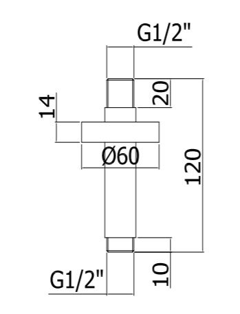 Держатель для душа Paffoni ZSOF064NO черный - фото 2