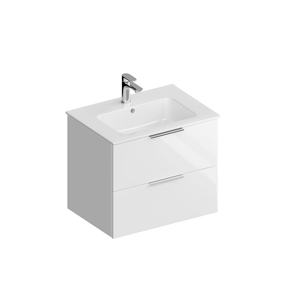 Тумба под раковину Kerama Marazzi GEOMETRICA PI.F.65\WHT 60х40 подвесная цвет белый