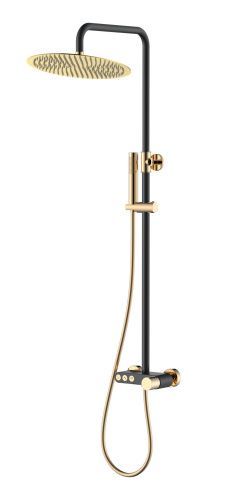 Душевая стойка Boheme Stick 128-BG настенная цвет черный