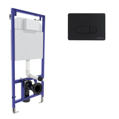 Комплект сантехническая инсталляция с клавишей смыва Berges NOVUM 040235