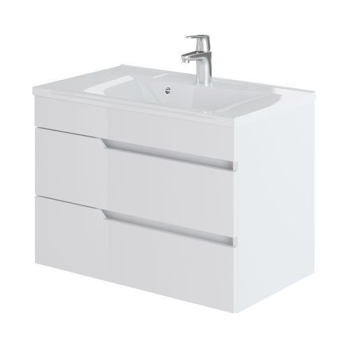 Тумба с раковиной Итана Александра 743253 70х40 подвесная цвет белый