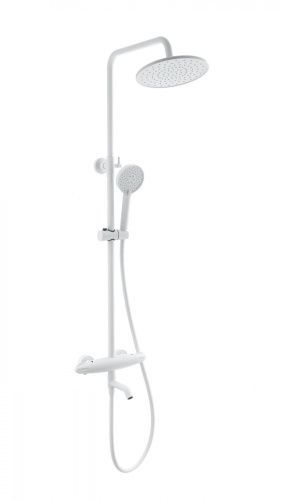 Душевая стойка Wonzon & Woghand Capsule WW-B3031-A2-MW настенная цвет белый с термостатом
