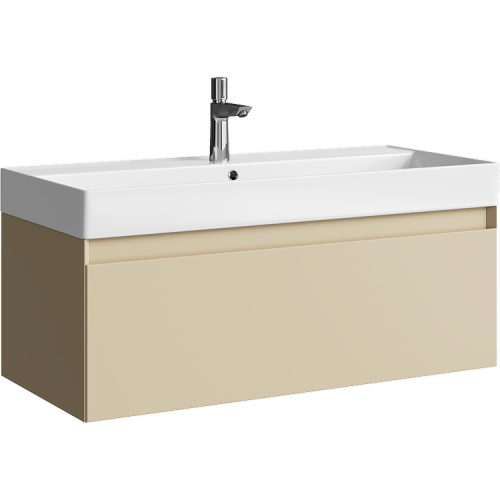 Тумба под раковину Aqwella Y GE01101MD 100х50 подвесная цвет бежевый