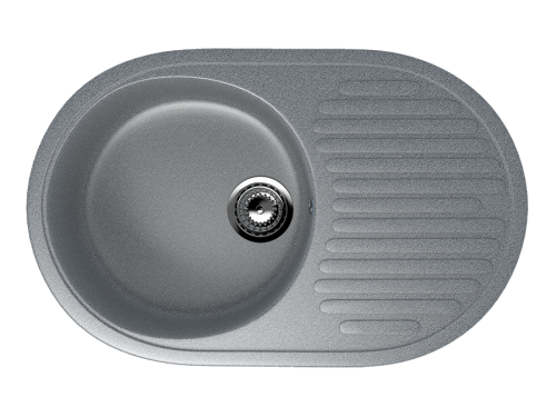 Кухонная мойка Ulgran Classic U-107-309 75х45 цвет серый