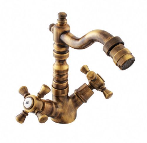 Смеситель RavSlezak MORAVA RETRO MK320.5/9SM на биде бронза