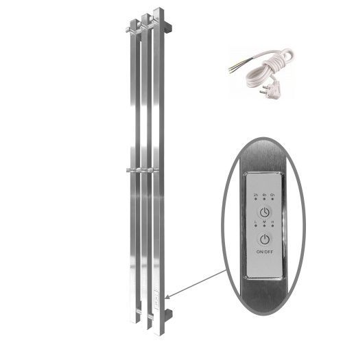 Полотенцесушитель электрический Маргроид Inaro профильный Inaro-12012-057-9006 15х120 хром