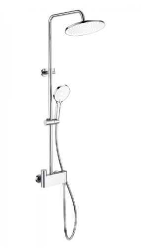 Душевая стойка Wonzon & Woghand Muse WW-B3110-CR настенная цвет хром с термостатом