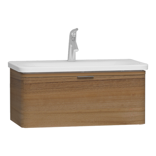 Тумба с раковиной Vitra Nest Trendy 56138 80х50 подвесная цвет коричневый