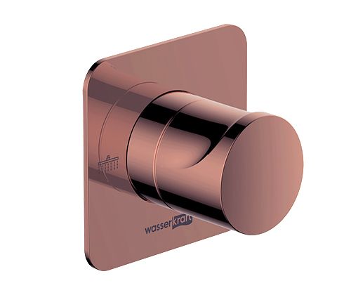 Переключатель на 2 выхода Wasserkraft Asphe 7700 A287 встраиваемый в стену розовое золото