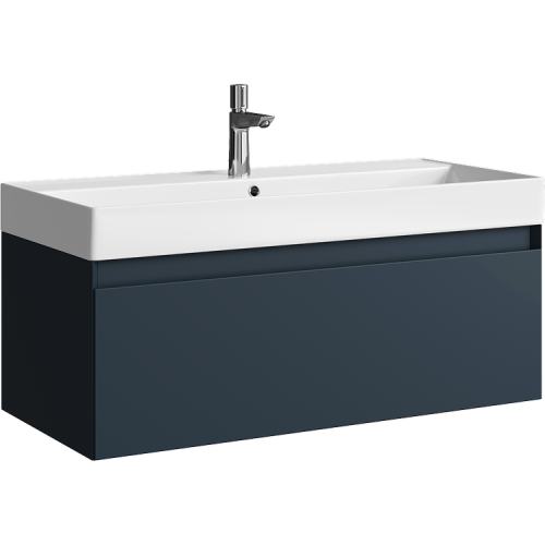 Тумба под раковину Aqwella Y GE01101GRM 100х50 подвесная цвет серый