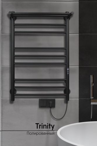 Полотенцесушитель электрический Indigo Line Trinity LСLTE80-50PBRRt 55х80 черный