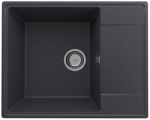 Кухонная мойка Ulgran Quartz Prima 605-08 60х50 цвет черный поверхность матовая