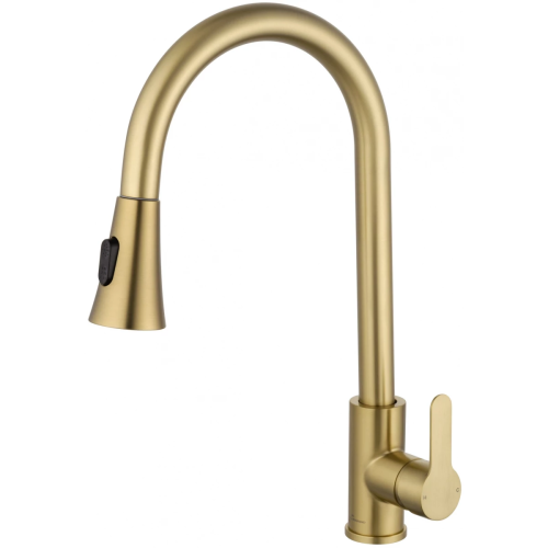 Смеситель для кухни Wonzon & Woghand WW-121E201L-BG на мойку золото