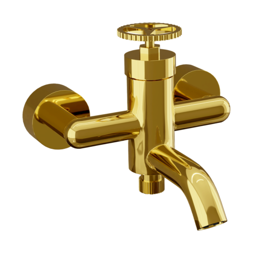 Смеситель для ванны Remer Chrono CH05DO настенный золото