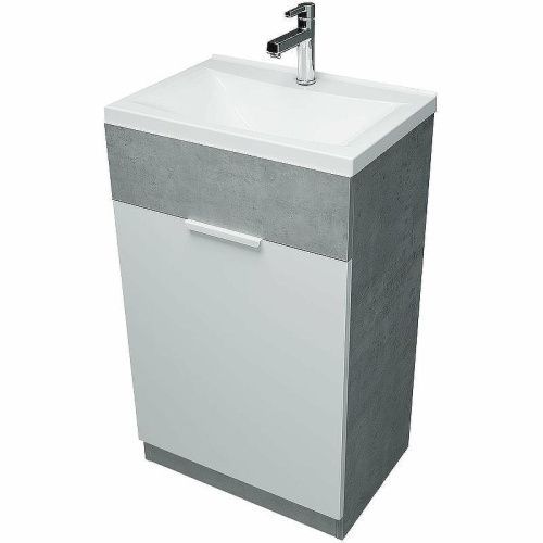 Тумба с раковиной 1MarKa Revo У99085 50х40 напольная цвет серый