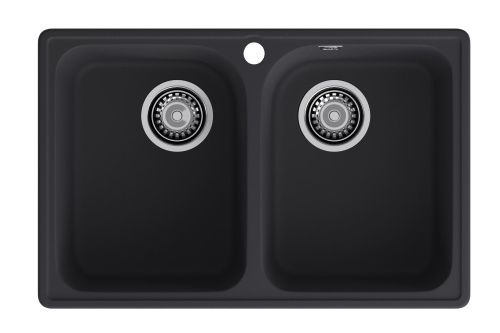 Кухонная мойка Granfest Quarz 15 черный 75х50 цвет черный поверхность матовая