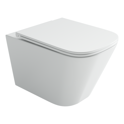 Унитаз подвесной Ceramica Nova UNION CN4009T белый с сиденьем микролифт безободковый смыв торнадо