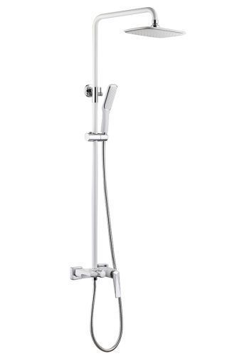 Душевая стойка Boheme Venturo 378-W настенная цвет белый